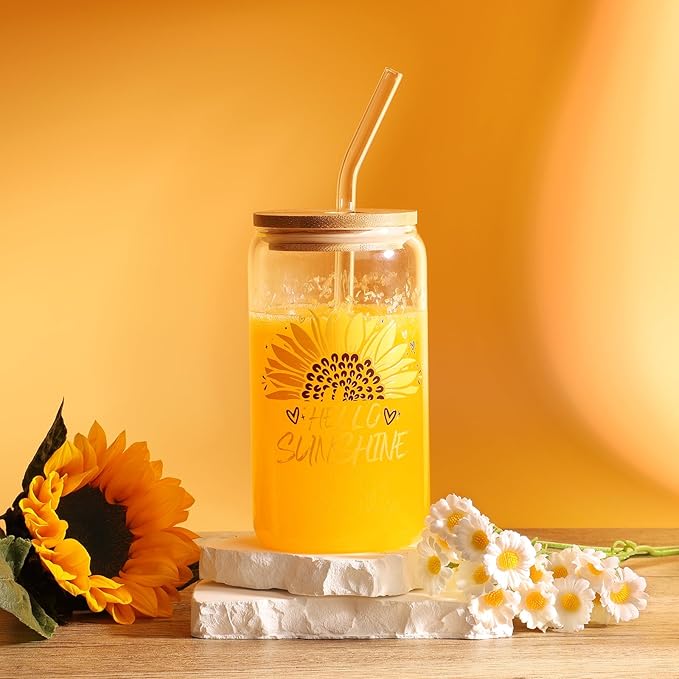 Sunflower gifts for women,Sunshine box, Get Well Soon Gift Baskets for Women,Self-Care Package,Unique Birthday Basket for Women,Mother’s Day, Thank You Gifts for her,Girlfriend,Sister,Mom,Wife