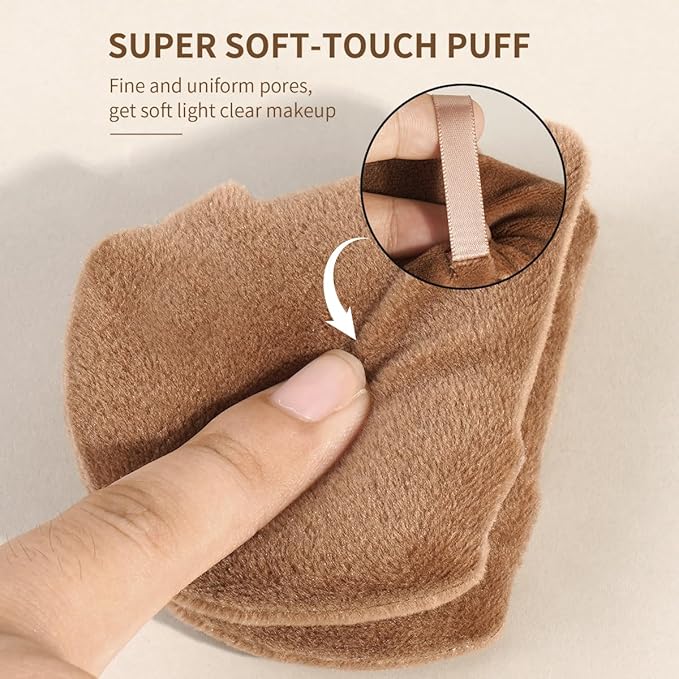 MAANGE 16PCS Makeup Brush Set Travel Makeup Brushes for Liquid Powder Contour Concealer Cream Cosmetics Blending Eyeshadow Eyeliner (Coffee)