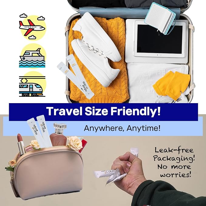 KN FLAX Natural Mild Flavored Portable Mouthwash for Adults and Kids, Alcohol Free Individual Packets, Mouthwash Travel Size, Apple Spearmint, 10ml/0.33oz (Pack of 15)