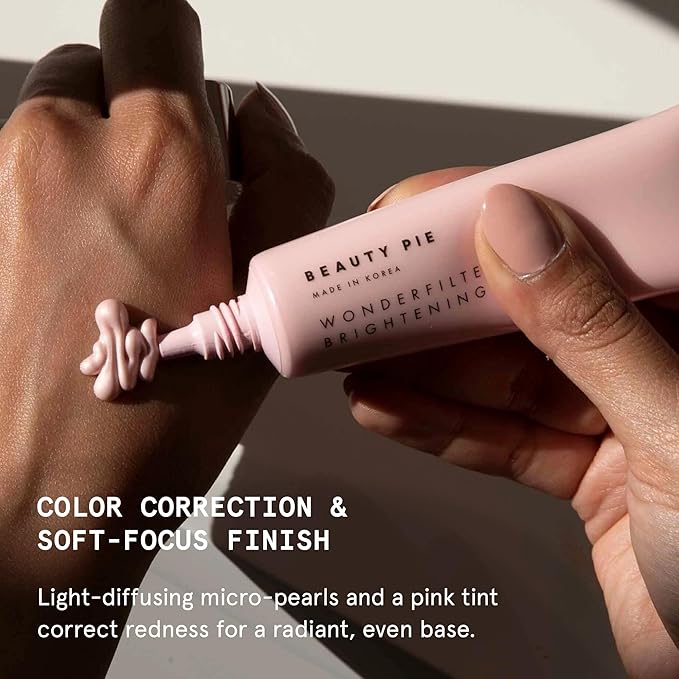 Beauty Pie Wonderfilter Brightening Primer – Lightweight Skin-Barrier Skincare Primer with Prism Pearls, Ceramides & Niacinamide for Radiant, Blur Finish