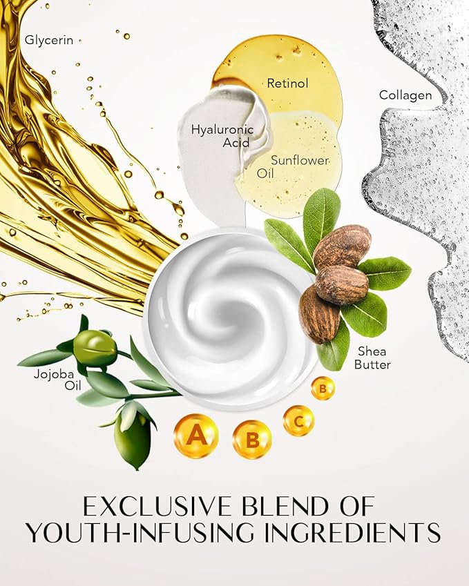 EnaSkin Retinol Face Moisturizer Collagen Cream, Rapid Facial/Neck Wrinkle Repair, Day/Night Anti Aging Firming Cream for Women & Men, Instant Lift & Deep Hydrating, 1.5 fl oz.