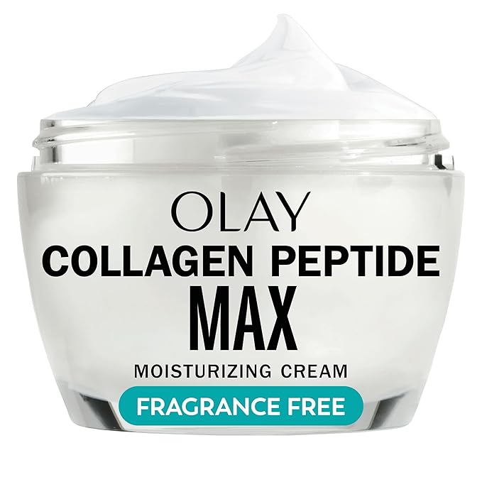 Olay Collagen Peptide Face Moisturizer, Firming Cream for Women, Fragrance-Free, Non-Greasy - Hydrating, Anti-Aging, Anti-Wrinkle, Smoothing of Fine Lines, Tightening Skin Care - Niacinamide, 1.7 Oz