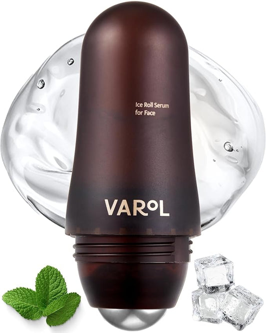 Ice Roll Serum | Cooling & Hydrating Roll-On Serum for Face, Puffy Eyes, Bakuchiol & Collagen for Firming & Wrinkles, Facial Roller for Depuffing, Under Eye Bag Treatment | Korean Skin Care