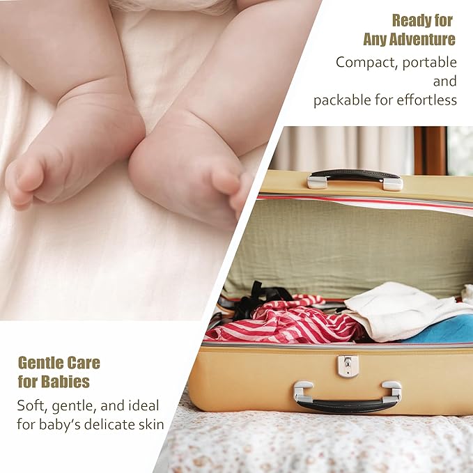 Ourmed Life Face Towels, Disposable Biodegradable Facial Towels for Sensitive Skin, Lint- free Face Wipes for Washing Face, Skincare and Makeup Remover, Dry Wipes, 10"×12" Extra Large, 100 Count