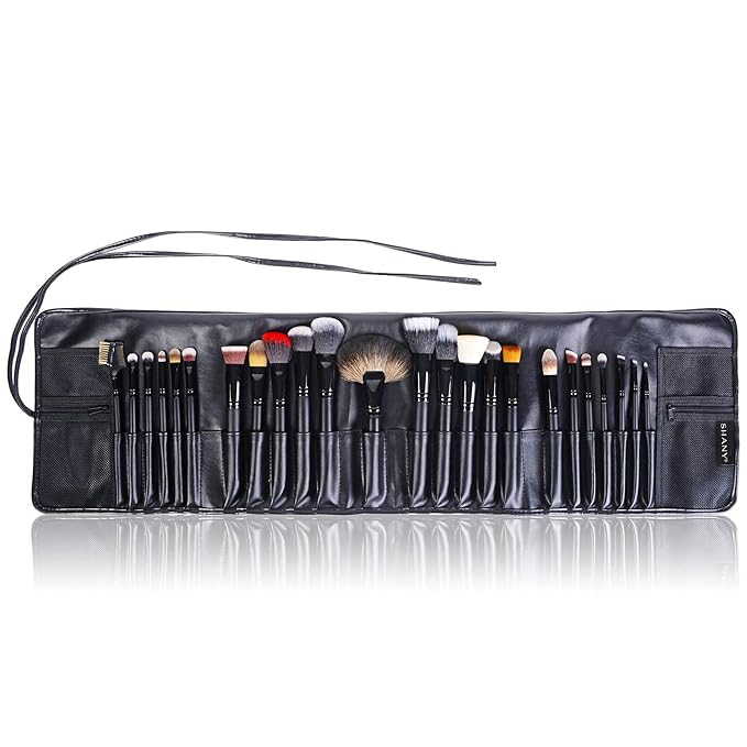 SHANY Makeup Brushes The Masterpiece Pro Signature Makeup Brush Set - Foundation Powder Concealers Eye Shadow brushes, Synthetic Bristle with Wooden handles, Premium Gift Packaging - 24pcs