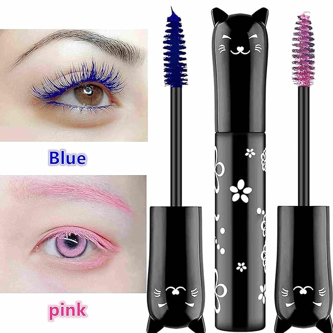 Pink Mascara For Eyelashes Waterproof Voluminous Colored Lengthening Curling Defining