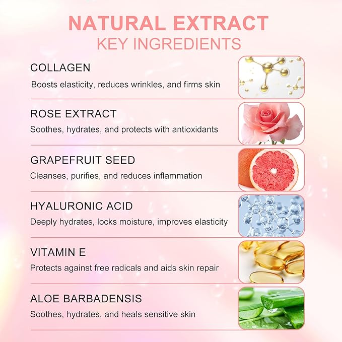 Eye Mask - 30 Pairs Rose Under Eye Patches Skin Care Products,Eye Masks Skincare for Dark Circles and Puffiness, Reduce Wrinkles, Eye Bags and Fine Lines, for Women and Man