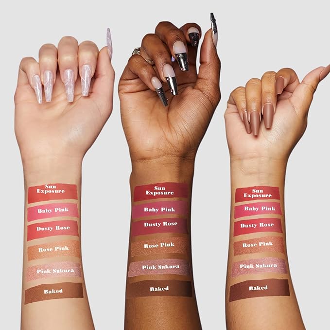 KIMUSE Highlighter Makeup Stick Duo, Cream Blush & Highlighter Trimming Stick, Creamy High Pigmented, Long Lasting, Vegan Face Make Up Sticks