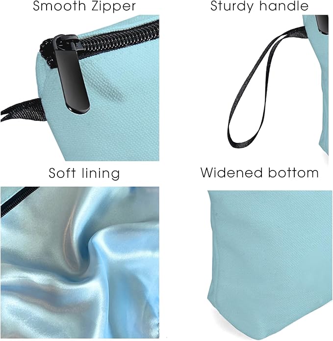 Women Birthday Maid of Honor Monogrammed Gifts for Bride Bridesmaid Sister Friend Her Teacher Makeup Cosmetic Bag with Mirror Mothers Day Christmas Graduation D