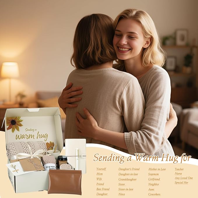 Self Care Gifts for Women Get Well Soon Gift - Sympathy Gift Baskets for Women Care Package, Birthday Gifts Thinking of You Inspirational Christmas Gift for Mom Her Friend Sister Wife Coworker