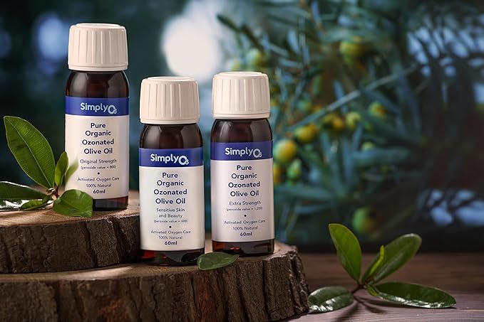 Pure Organic Ozonated Olive Oil Extra Strength 1200 Peroxide For Face and Skin Helps In Acne, Anti-Aging, Wrinkles and Rosacea For Sensitive Skin Made in Spain