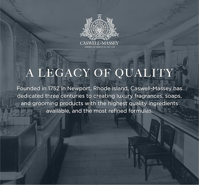 Caswell-Massey Heritage Almond Shave Cream, Natural Men’s Shaving Cream for Smooth Beard Shaving, Soothing for Sensitive Skin, USA Made, 8 Fl Oz