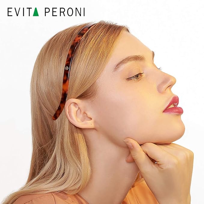 EVITA PERONI Hair Band for Eyewear, No Pressure, No Headache, Comfortable Headbands for Women - Orange (Acetate Resin, 1 Count, Women, Hairband)