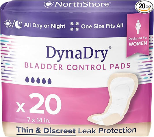 NorthShore DynaDry Pads for Women, Ultimate, Pack/20