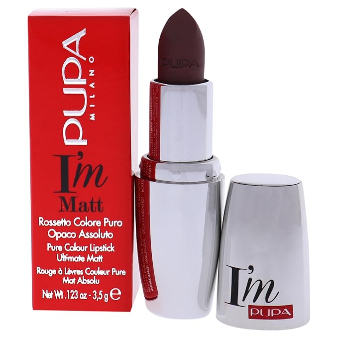 Pupa Milano I Am Matte Pure Colour Lipstick - 037 Unexpected Mauve for Women - 0.123 oz Lipstick