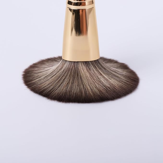 BRUSH ARTIST Black Golden Makeup Brush Set of 12PCs with Cotton Bag, Foundation Sponge, Face Powder Brush, Contour Brush, Blush Brush, Eyeshadow Brushes, Concealer Brush,Premium Synthetic fiber