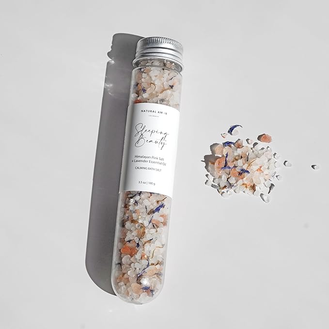 Natural Bath Salt Gift Set – 4-Pack Relaxing Soaks with Himalayan Pink Salt, Sea Salt, Essential Oils, Jojoba Oil & Dried Flowers – Spa Gift for Women & Self Care