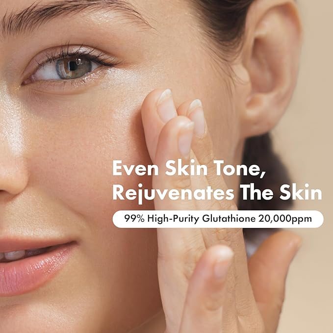 TOSOWOONG Glutathione Serum with 20,000ppm Glutathione, Niacinamide and hyaluronic acid, Dark Spot, Improve skin elasticity, Revitalize complexion, Korean Skincare, 2.02 fl. oz.