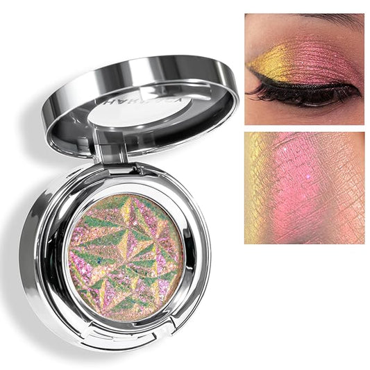 CHARMACY Duochrome Eyeshadow, Insane Shifters Chameleon Eyeshadow, Creates High-Impact, Metallic Eye Looks, 100% Vegan and Cruelty Free (Chameleon-#809, 0.06 Ounce (Pack of 1))