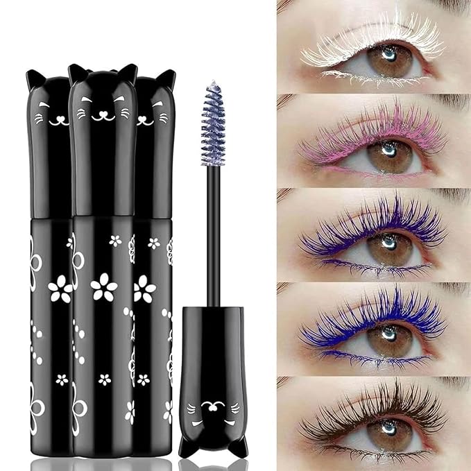 Purple Mascara For Eyelashes Waterproof Voluminous Colored Lengthening Curling Defining