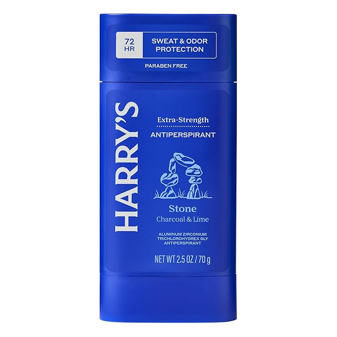 Harry's Extra-Strength Antiperspirant Deodorant, Sweat & Odor Control Antiperspirant for Men, Stone, 2.5 oz Pack of 3