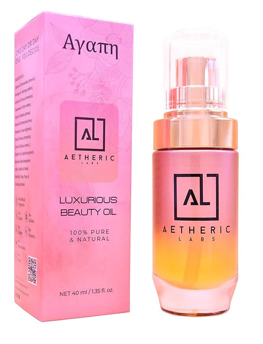 Glow Face Oil - Moringa, Rosehip & Argan Serum for Dry, Oily & Acne-Prone Skin - Hydrating, Non-Comedogenic, Vegan Skincare - Natural, 1.35 fl oz