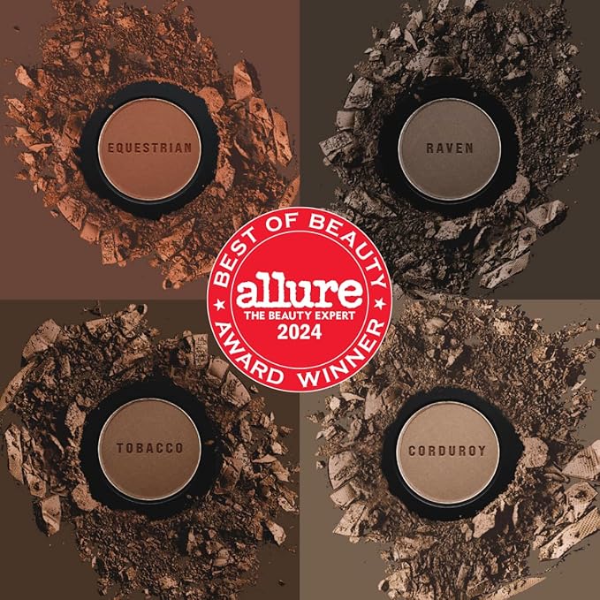 Joey Healy Luxe Brow Powder, Natural and Soft Definition Eyebrow Powder, Waterproof Brow Makeup Formula, Corduroy (Ash)