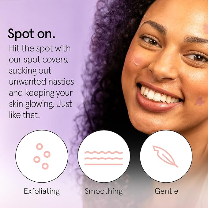 grace & stella Award Winning Pore Strip - Pimple Patches for Face - Heart Hydrocolloid Zit Stickers that Help Soothe & Conceal Breakouts - Cute Patches - Dermatologist-Tested, Vegan (Heart, 72 Count)