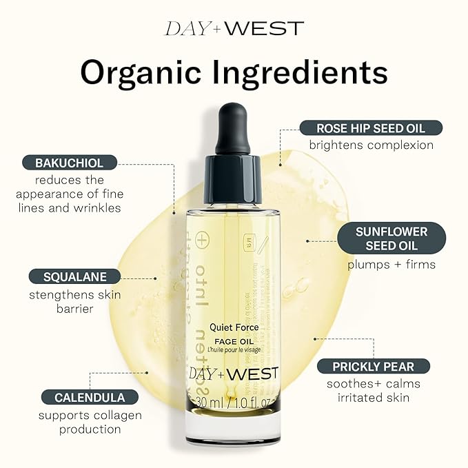 Hydrating Face Oil for Women, 30ml Rosehip and Squalane Oil for Face for Smooth and Sensitive Skin, Moisturizing and Hydrating Vitamin C, Natural Oils, Essential Oils for Skin Care and Gua Sha Use