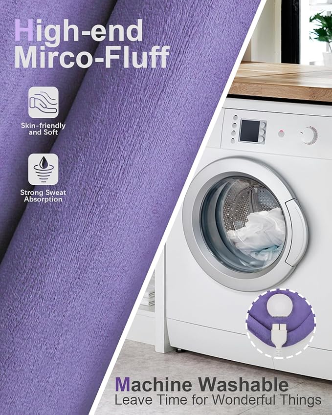 Heating Pad for Neck and Shoulder Pain Relief, Birthday Christmas Gifts for Women Mom Wife Sister Grandma Her, 2lb Electric Heating Pad for Back, 6 Heat Settings, Large 17x23inch, Purple