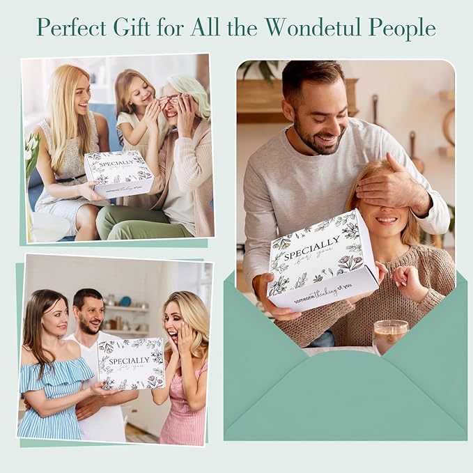 Get Well Soon Gifts for Women, Self Care Gifts for Women After Surgery, Birthday Box, Thinking of You Gift Basket Package Relaxing Spa Set, Feel Better Relaxing Encouraging Gift Box (Sage Green)