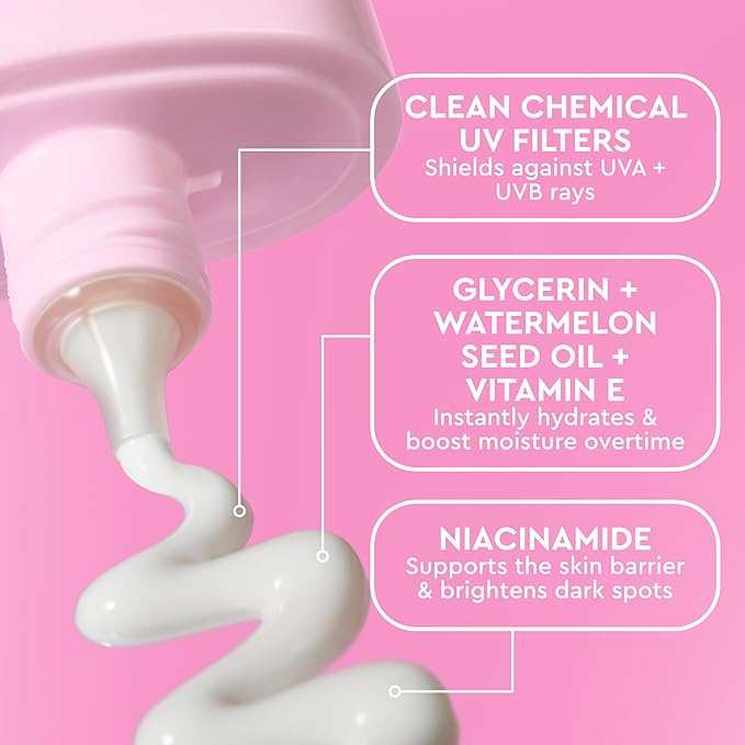 Glow Recipe Dew Shield Korean Face Sunscreen SPF 30 - Hydrating Moisturizer & Dewy, Lightweight Sunscreen - Formulated with Broad Spectrum UV Protection with No White Cast or Pilling (15ml)