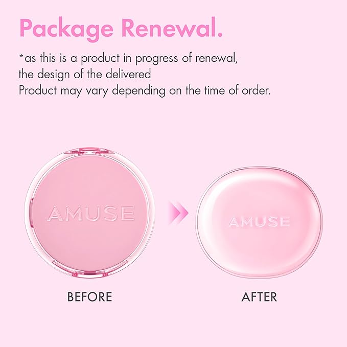 Amuse SEOUL DEW POWER VEGAN CUSHION FOUNDATION | Dewy, glow, long-lasting, double coverage, clean beauty, lightweight, natural look, foundation for sensitive skin, hydrating cushion (02 HEALTHY)
