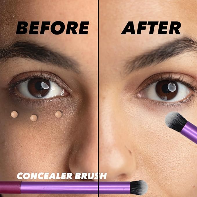 Earth & I 5 Makeup Brush Set for Eyeshadow, Makeup Sponges, Cosmetic Brushes, Beauty Sponge, Eyeshadow Brushes, Foundation Applicators, Make Up Applicators