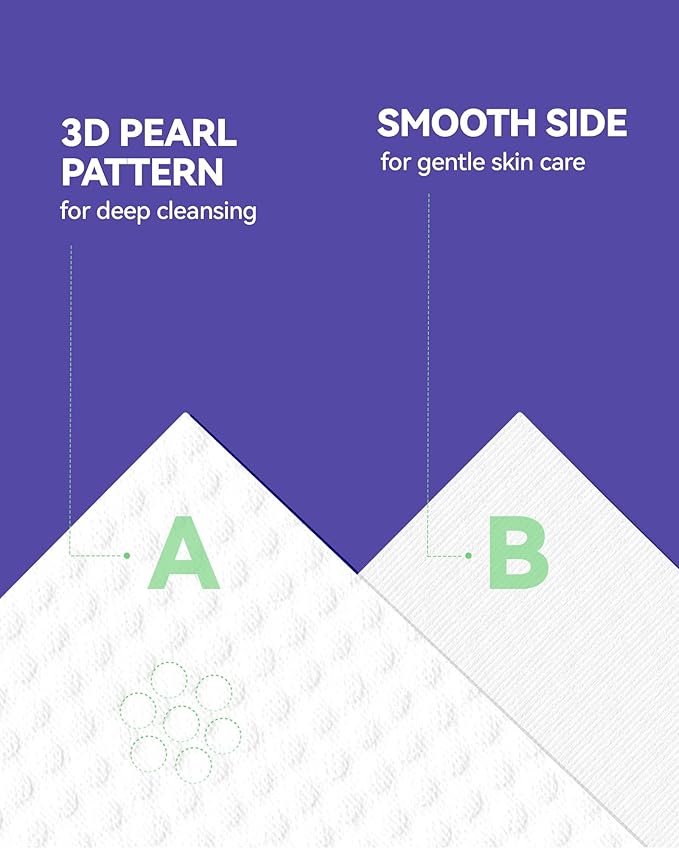 Face Towels Disposable, Face Towelette Disposable, Soft Disposable Face Towel for Makeup Remover, Thick Face Cloths for Women Cleansing, Skin Care, 7.8"×7.8", 80 Count (4 Pack)