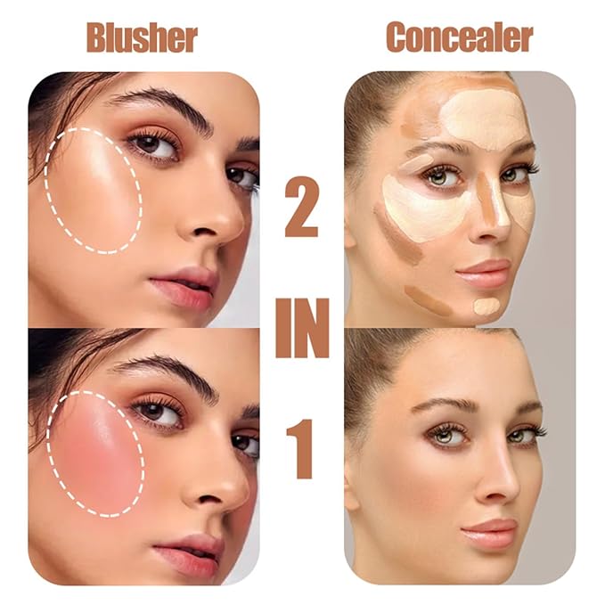 12 Colors Makeup Palette & Brush Set, Professional Eyeshadow, Blush, Highlighter, Contour Kit with 10 Champagne Gold Brushes, Cruelty-Free, Vegan, Travel-Friendly, for Beginners Pros