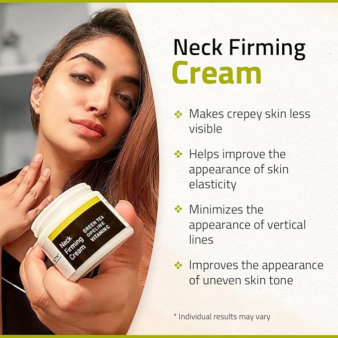 YEOUTH Neck Cream with Vitamin C, Neck Firming Cream for Women and Men, Firming Moisturizer Targets Double Chin, Décolletage, and Chest 2oz
