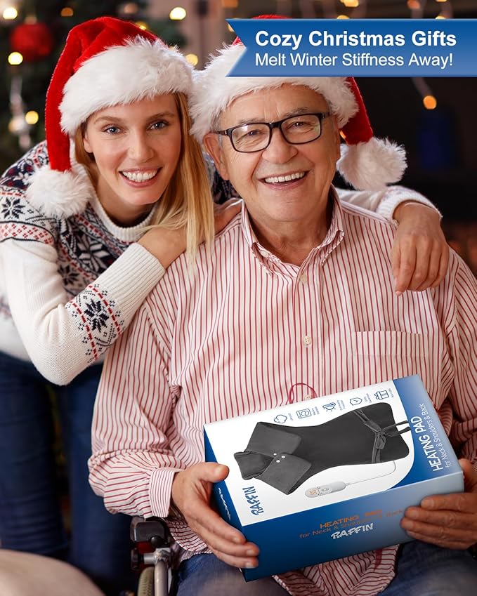 Heating Pad for Neck Shoulders Back Pain Relief, Anniversary Birthday Christmas Gifts for Women Men Mom Dad, FSA Eligible Item, Large Electric Heat Pad for Full Body, Stocking Stuffers for Adults