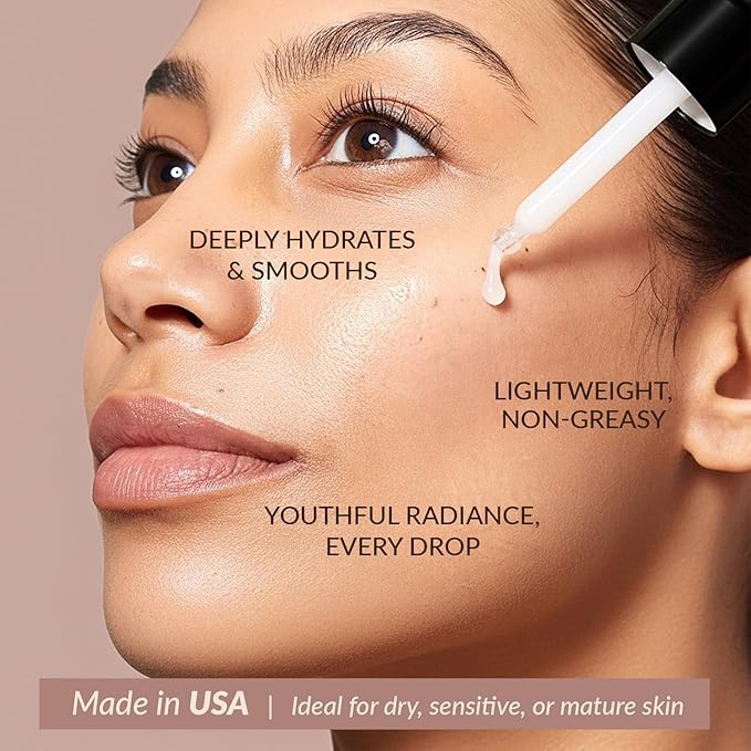 Bio Retinol Alternative Bakuchiol Serum - Smooths Skin & Reduces Fine Lines, USA Made with Natural & Organic Ingredients, Anti-Aging Skin Care Formula, Vegan, Cruelty Free