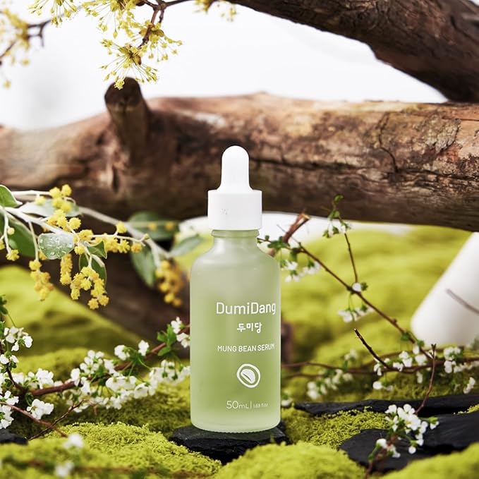 Mung Bean Serum - Korean Traditional Vegan Skincare Formula, Soothes & Detoxifies with Fermented Mung Bean Extract, Tea Tree oil and Green Tea Extract, 50mL | 1.69fl.oz.