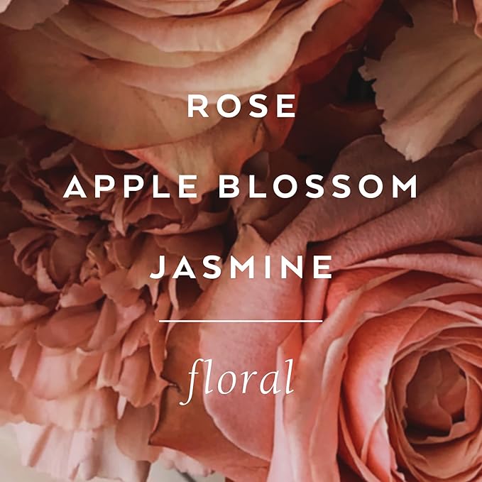 LOLLIA In Love Shower Gel, 8 fl oz, Classic Petals, Apple Blossom, Jasmine, & Living Rose, Luxury Shea Moisture Hydrating Women's Body Wash, Delicate & Relaxing Scented Bath Soap for Self Care