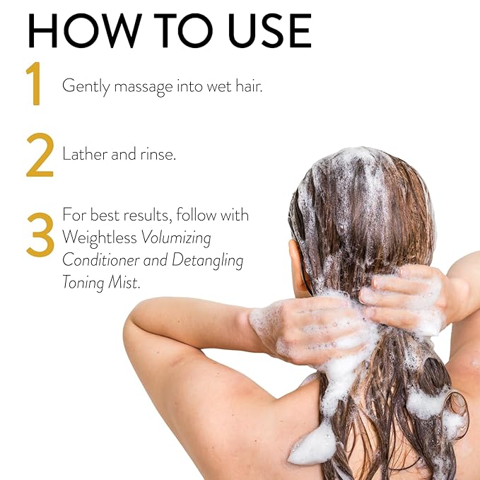 PHILIP B Weightless Volumizing Shampoo, 7.4 fl. oz. (220 ml) - Removes Oil and Product Build-Up, Adds Extra Body, Bounce and Shine