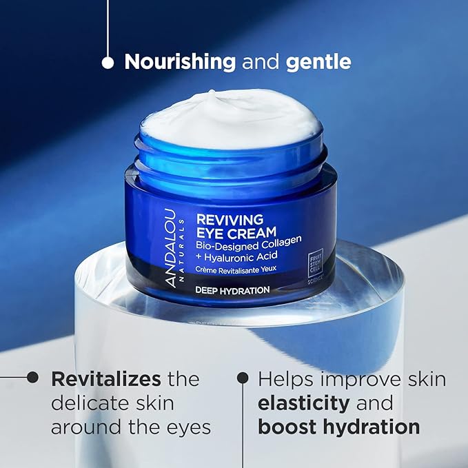 Andalou Naturals Deep Hydration Reviving Eye Cream, 0.45 Oz