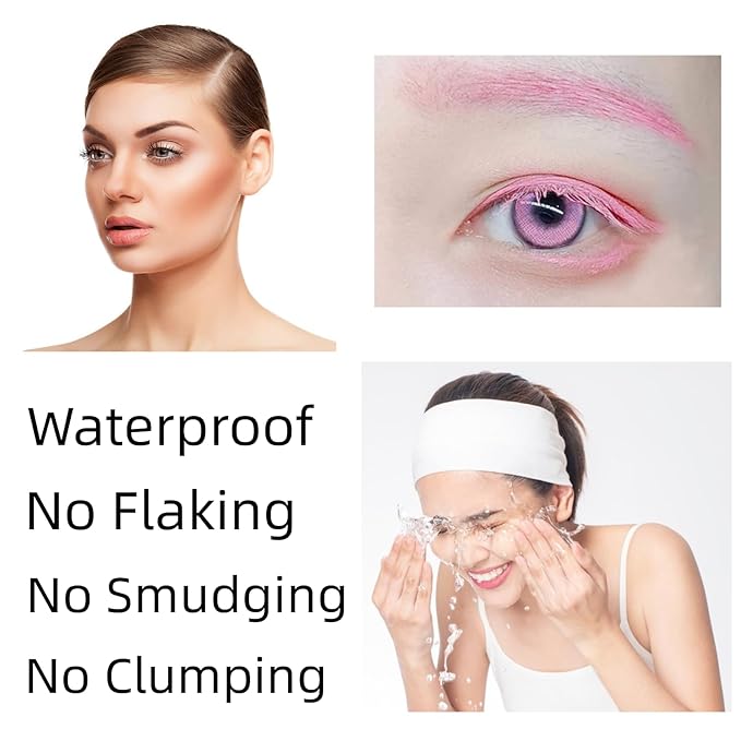 pink Mascara colored mascara Eyes Makeup Best Waterproof Fast Dry Eyelashes Curling Lengthening Eye Lashes Party Stage Use