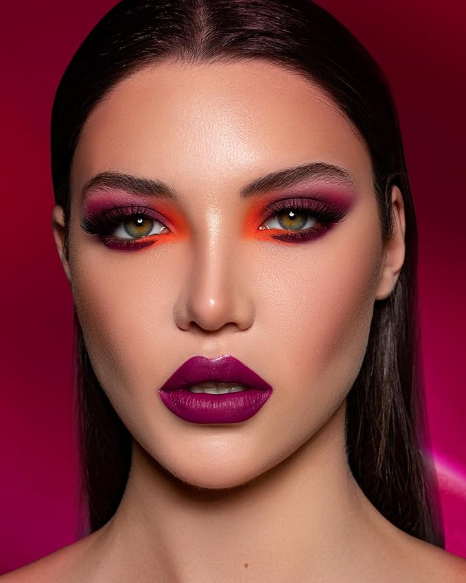 MAKI YIKA Dark Purple Lipstick for Women Color Stay Long Lasting Lipsticks Burgundy Matte Liquid Lipstick Berry Cruelty-Free Lip Color, Cranberry