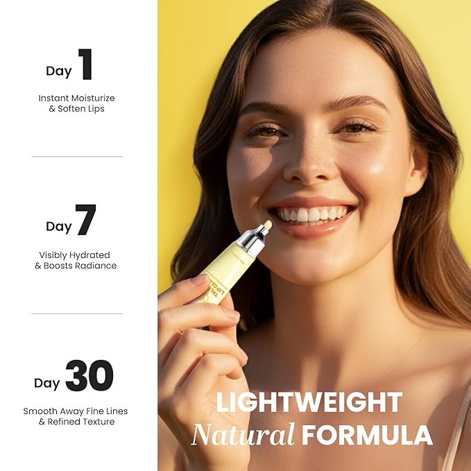 Organic Beef Tallow Lip Balm – 8H Moisturizing for Dry Lips, Glossy Shine & Soft Lips - Overnight Lip Mask & Daytime Moisturizer with Shea Butter & Vitamin E, 2 Tubes