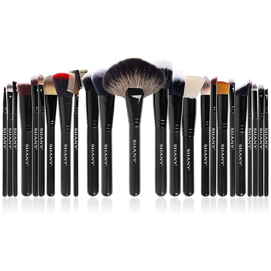 SHANY Makeup Brushes The Masterpiece Pro Signature Makeup Brush Set - Foundation Powder Concealers Eye Shadow brushes, Synthetic Bristle with Wooden handles, Premium Gift Packaging - 24pcs