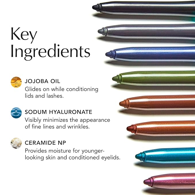 Thrive Causemetics Infinity Waterproof Eyeliner Pencil, Built In Sharpener & Smudge Tip, Long Lasting, Smudge Proof, Hyaluronic Acid & Shea Butter, Vegan & Cruelty Free, Jade (Teal Shimmer)