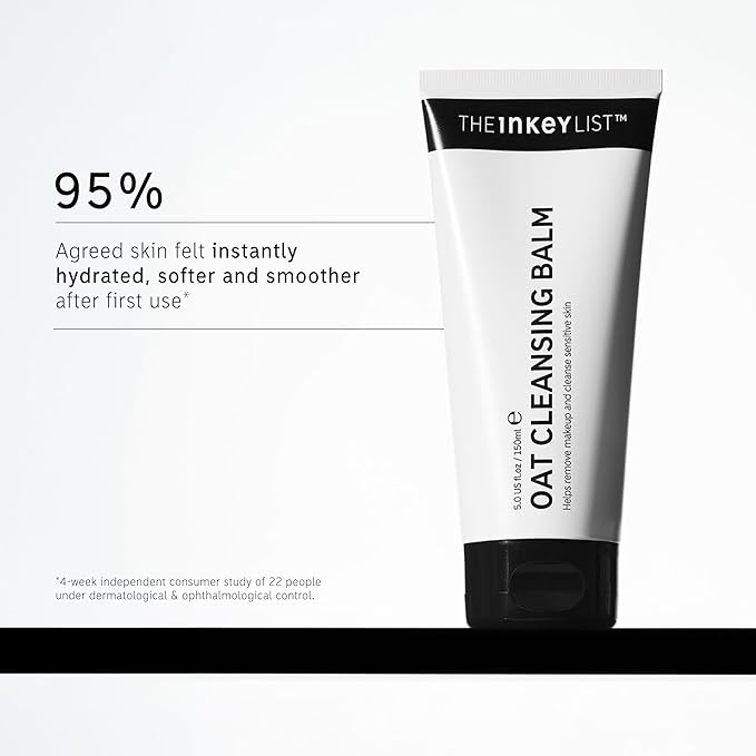 The INKEY List Oat Cleansing Balm Duo, Rich Balm Removes Makeup and Impurities, Reduces Redness, 5.0 fl oz (2 Pack)