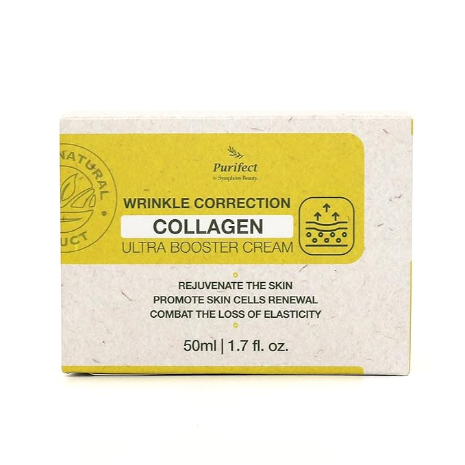 Purifect Wrinkle Correction Collagen Ultra Booster Cream, Anti-Aging and Anti Wrinkle Face Cream, Strengthens and Hydrates Skin, Youthful and Glowing Complexion 50ml